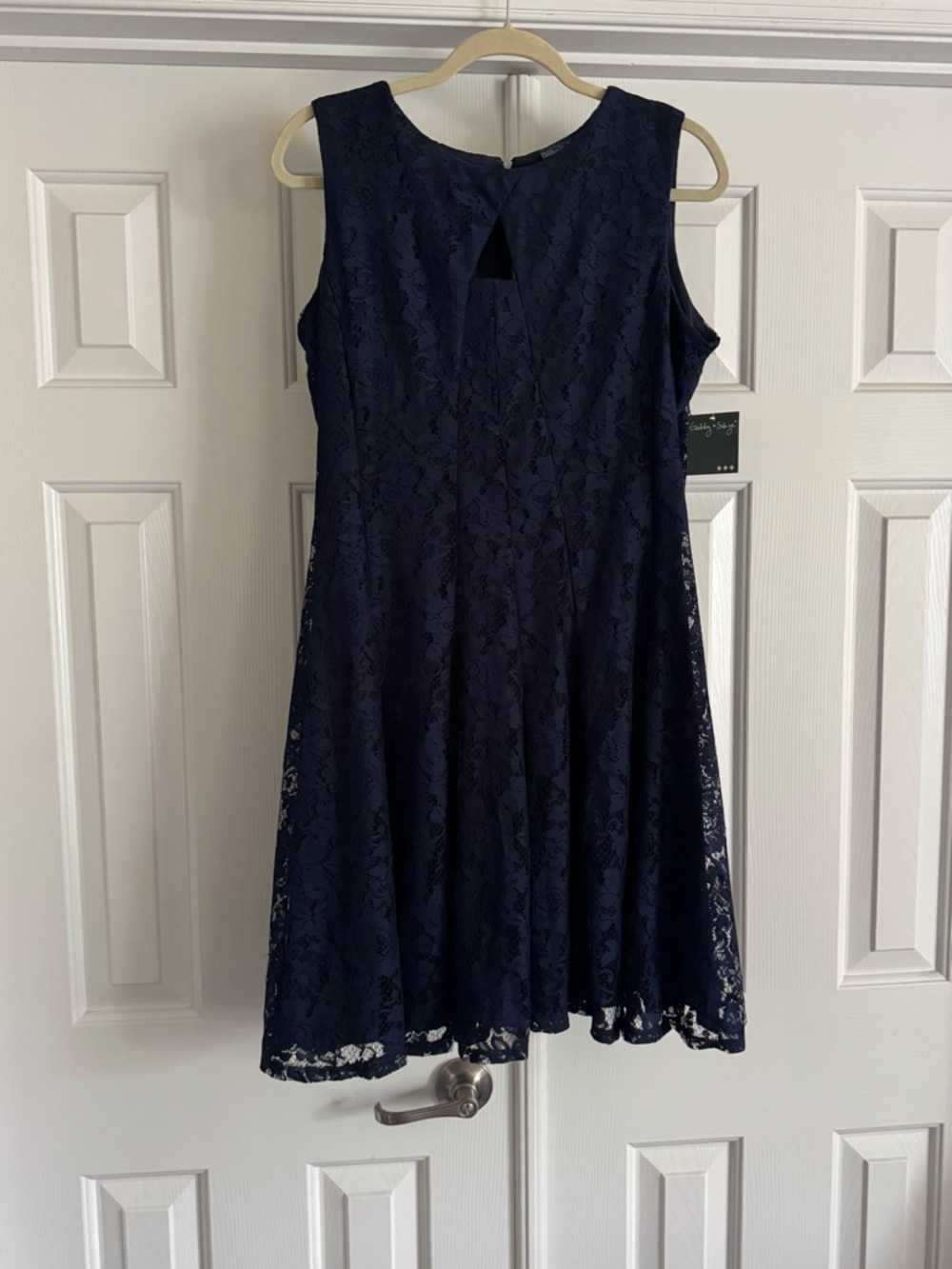 Navy Blue Lace Dress